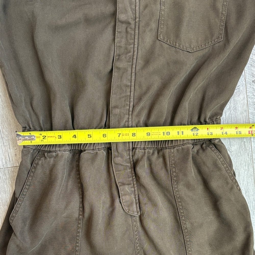 Guess Army Green Utility Sleeveless Jumpsuit - Picture 7 of 11
